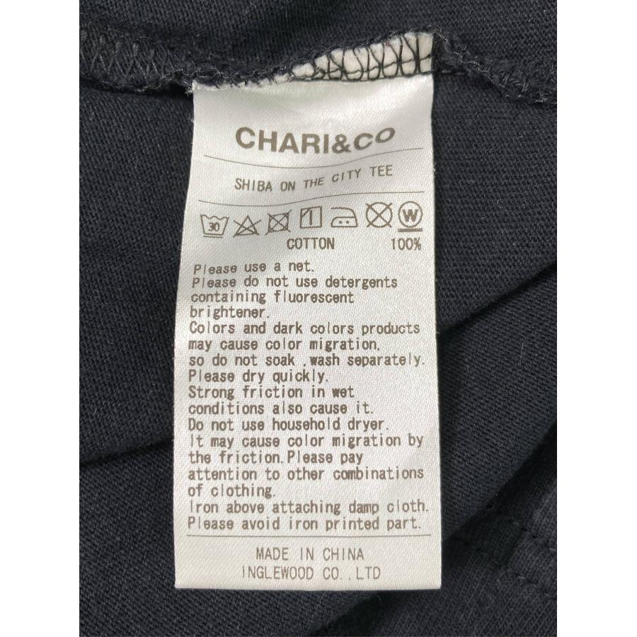 CHARI&CO Tシャツ/カットソー XL ブラック 無地 前面プリント ミドル丈 半袖 クルーネック(丸首) メンズ | CHARI&CO | 03