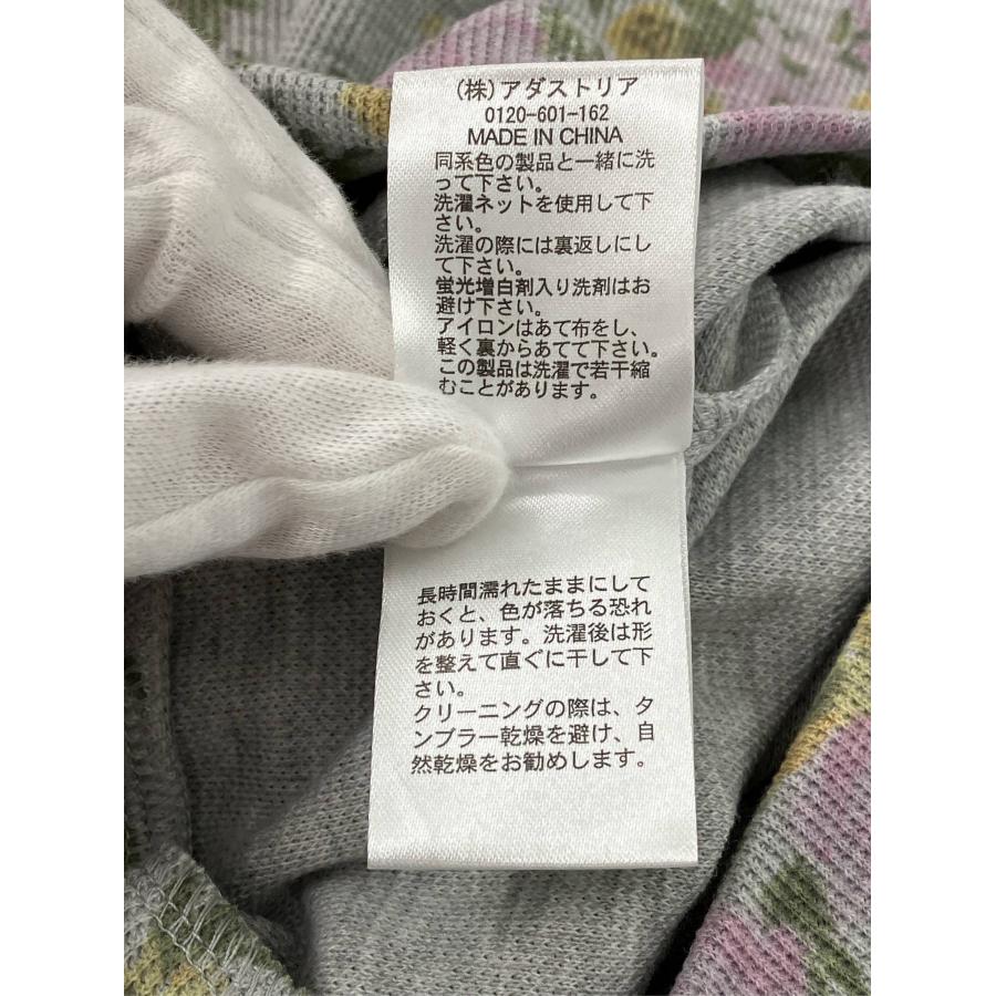 studio CLIP スタディオクリップ Tシャツ/カットソー M グレー 花柄・ボタニカル柄 ミドル丈 クルーネック(丸首) 長袖 レディース | studio CLIP | 05