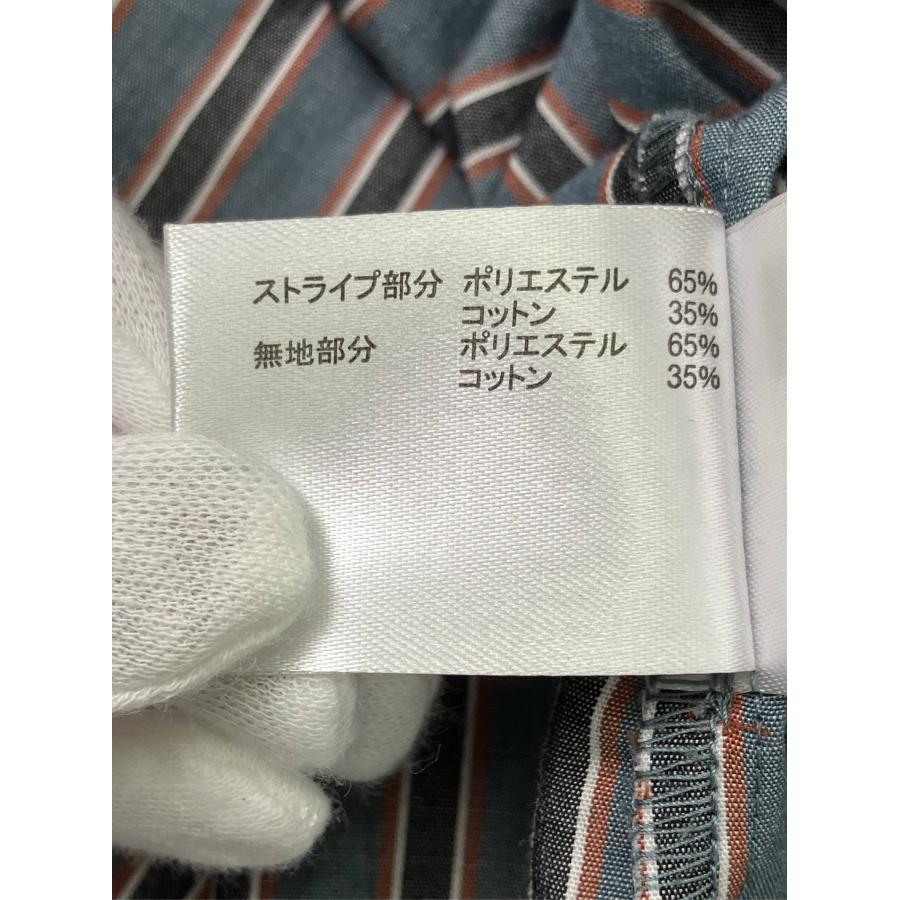 JaVa ジャバ シャツ/ブラウス XL グレー コットン ストライプ柄 ミドル丈 長袖 スタンドカラー レディース |  | 04