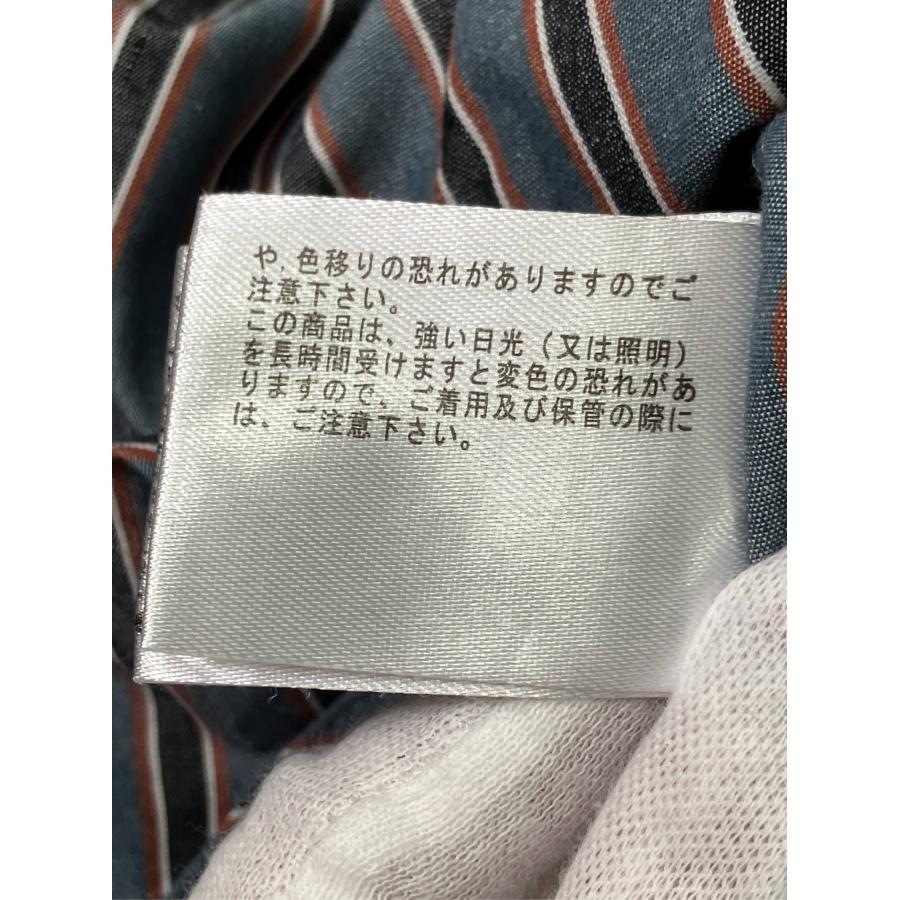 JaVa ジャバ シャツ/ブラウス XL グレー コットン ストライプ柄 ミドル丈 長袖 スタンドカラー レディース |  | 08
