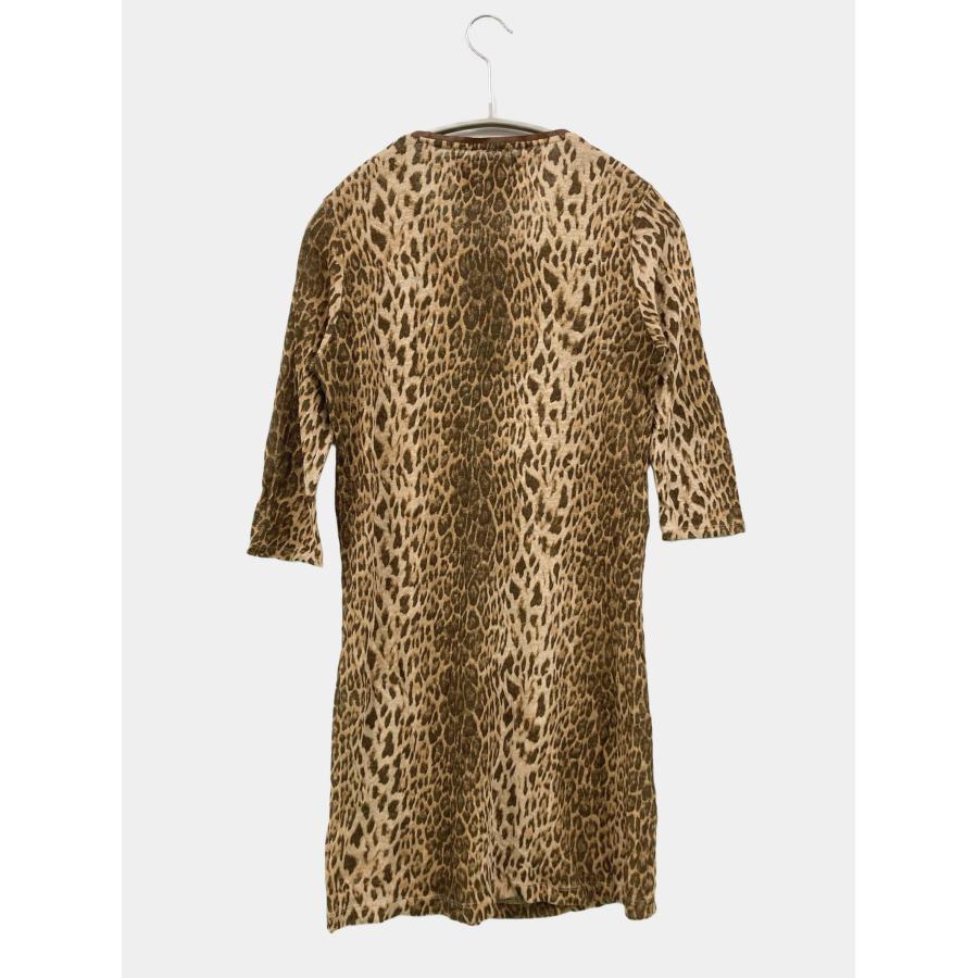 ZARA ザラ ワンピース M ブラウン リネン・麻 レオパード柄 半端袖 ショート・ミニ丈 タイト レディース | ZARA | 01