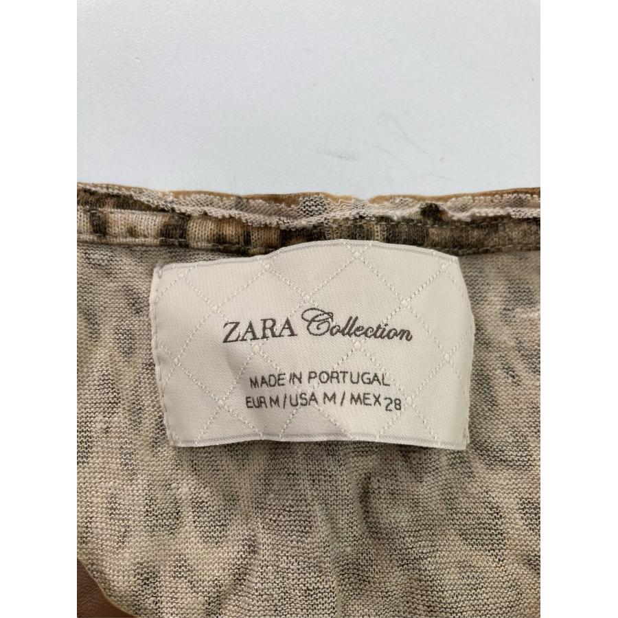 ZARA ザラ ワンピース M ブラウン リネン・麻 レオパード柄 半端袖 ショート・ミニ丈 タイト レディース | ZARA | 02