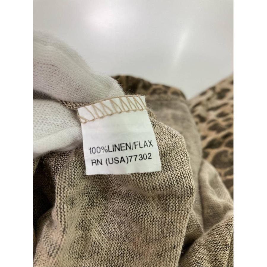 ZARA ザラ ワンピース M ブラウン リネン・麻 レオパード柄 半端袖 ショート・ミニ丈 タイト レディース | ZARA | 04