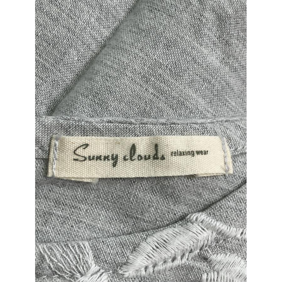 Sunny clouds サニークラウズ Tシャツ/カットソー LL グレー 刺繍 ミドル丈 長袖 ボートネック レディース | Sunny clouds | 02