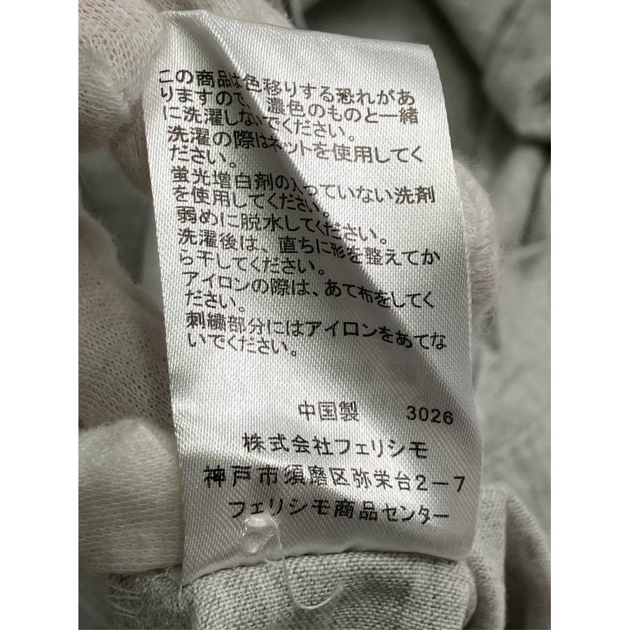 Sunny clouds サニークラウズ Tシャツ/カットソー LL グレー 刺繍 ミドル丈 長袖 ボートネック レディース | Sunny clouds | 04