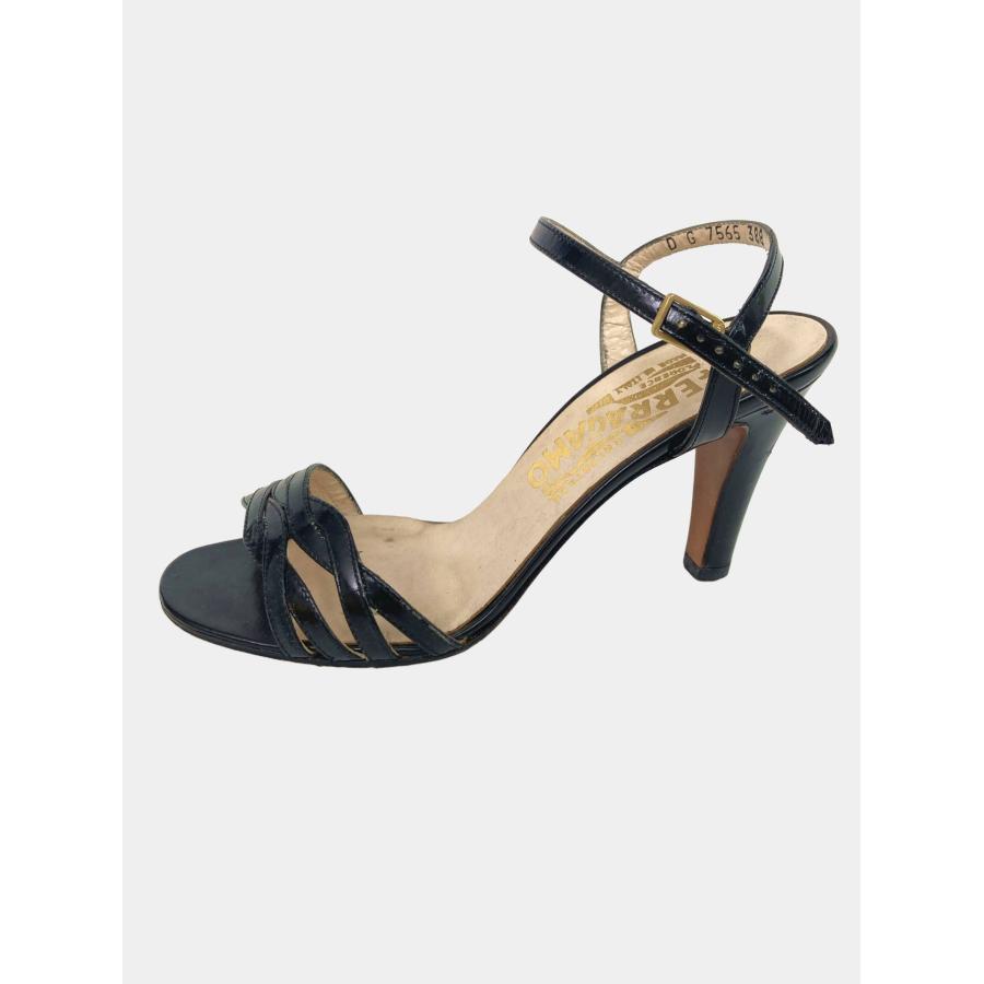 Salvatore Ferragamo サルヴァトーレフェラガモ サンダル ブラック 無地 ピンヒール ストラップあり レースアップ レディース |  | 01