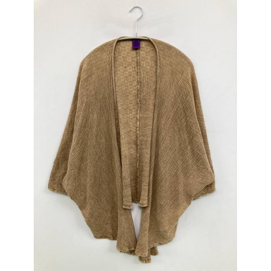 pippala カーディガン/ボレロ ベージュ コットン 無地 ミドル丈 長袖 レディース | 
