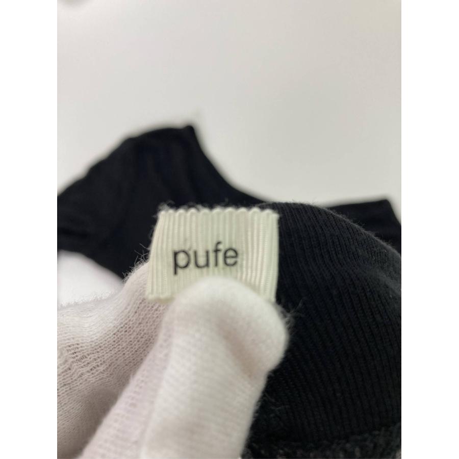 pufe カーディガン/ボレロ F ブラック ナイロン ニット フリル 無地 ショート丈 長袖 レディース | pufe | 02