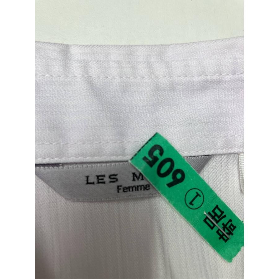 LES MUES レミュー ビジネスシャツ 17 ピンク コットン ストライプ柄 長袖 レギュラーカラー レディース |  | 02