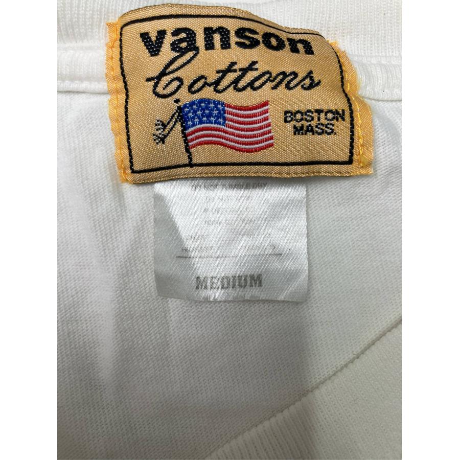 Vanson Tシャツ/カットソー MEDIUM ホワイト 前面プリント ミドル丈 長袖 クルーネック(丸首) メンズ |  | 03