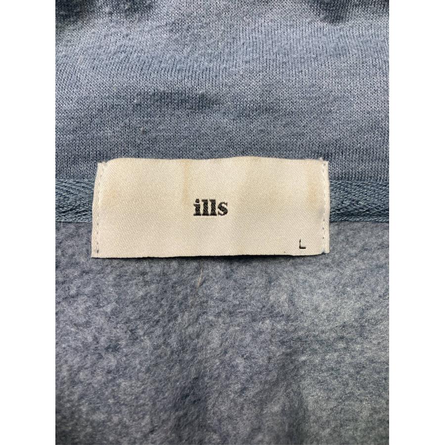 ills イルズ スウェット L スカイブルー コットン 無地 ワンポイント 長袖 メンズ レディース |  | 02
