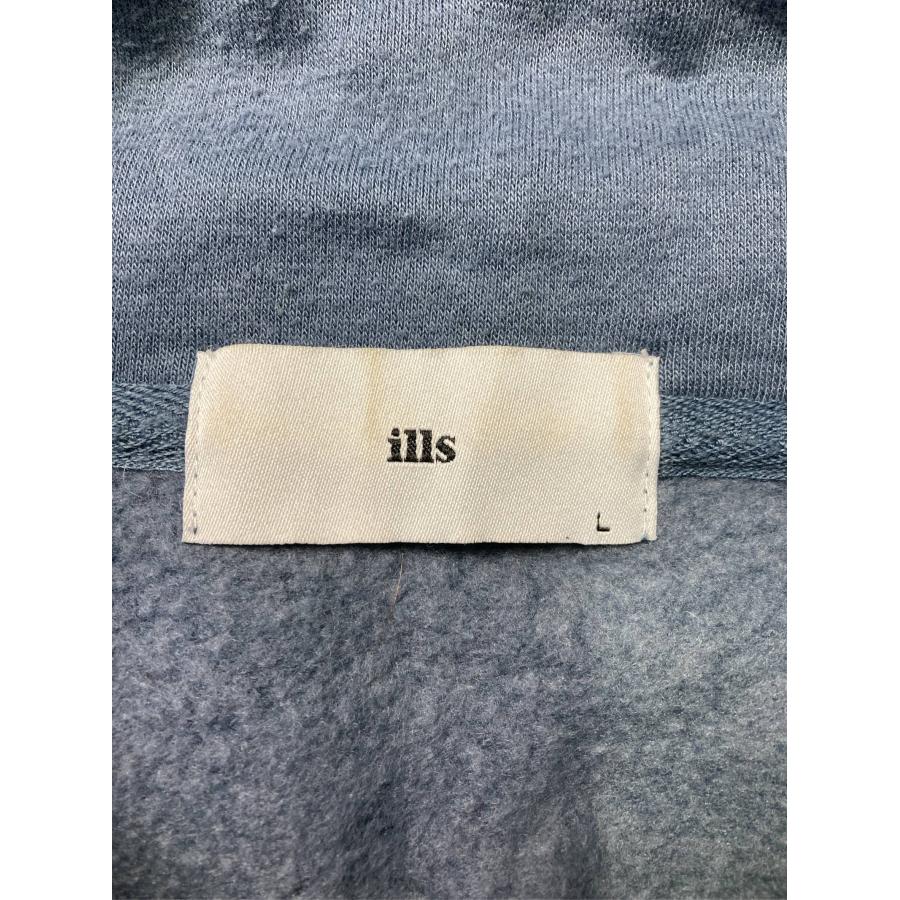 ills イルズ スウェット L スカイブルー コットン 無地 ワンポイント 長袖 メンズ レディース |  | 03