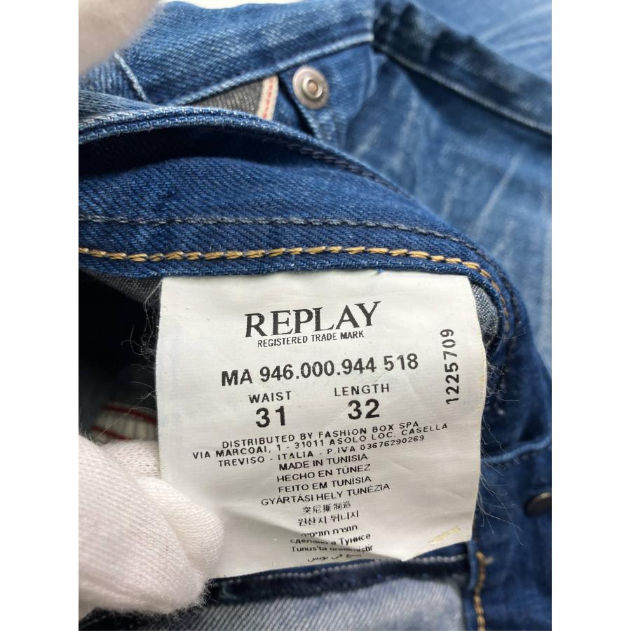 REPLAY リプレイ デニムパンツ WAIST31 　LENGTH32 ブルー フルレングス 無地 スキニー・タイト テーパード レギュラー メンズ | REPLAY | 02