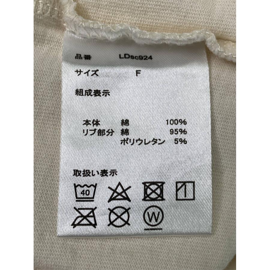 MONO-MART モノマート Tシャツ/カットソー F アイボリー 無地 前面プリント 半袖 ミドル丈 クルーネック(丸首) レディース | MONO-MART | 03