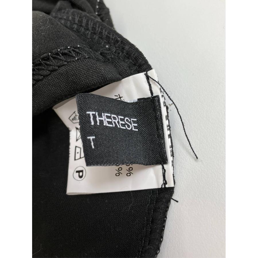 MAISON DE THERESE メゾンドゥテレーズ タンクトップ ブラック 無地 ライン柄 前面プリント ワンポイント カップなし レディース | MAISON DE THERESE | 03