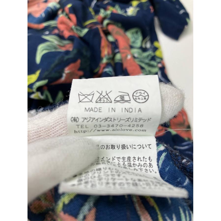 A.I.C ワンピース M ネイビー 花柄・ボタニカル柄 リボン 半袖 ロング・マキシ丈 タイト レディース | A.I.C | 05