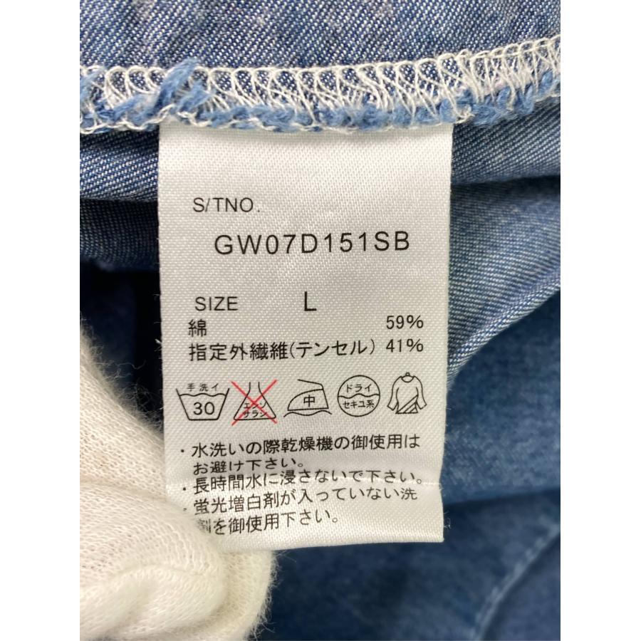 GLOBAL WORK グローバルワーク ジャンパースカート L ブルー デニム コットン 無地 ひざ丈 レディース | GLOBAL WORK | 04