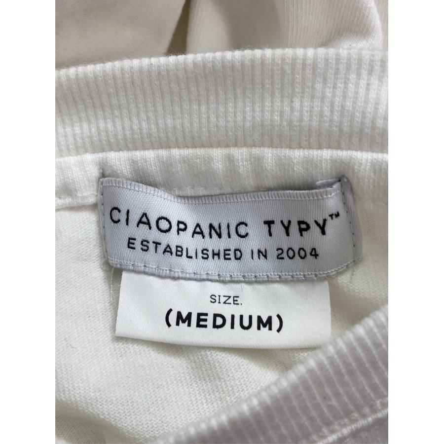 CIAOPANIC TYPY チャオパニックティピー Tシャツ/カットソー M ホワイト ワンポイント バックプリント ミドル丈 半袖 レディース | CIAOPANIC TYPY | 02