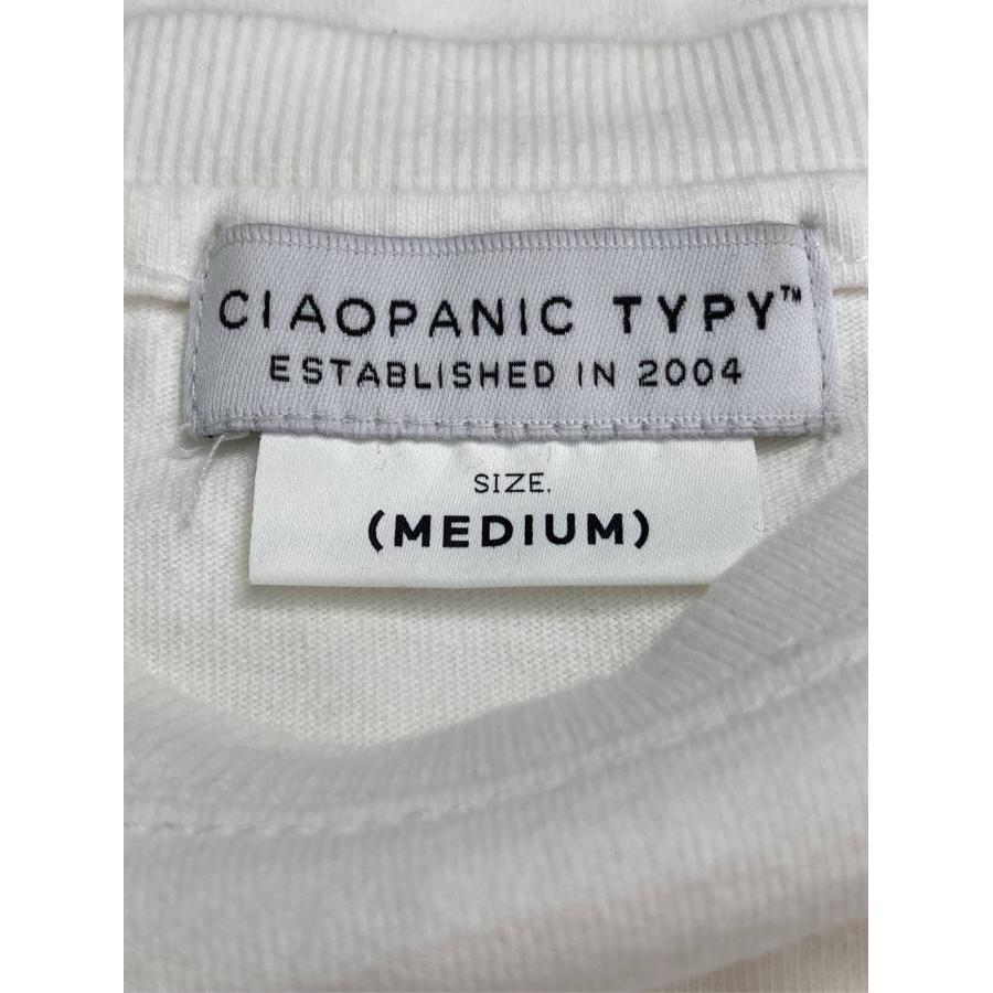 CIAOPANIC TYPY チャオパニックティピー Tシャツ/カットソー M ホワイト ワンポイント バックプリント ミドル丈 半袖 レディース | CIAOPANIC TYPY | 03