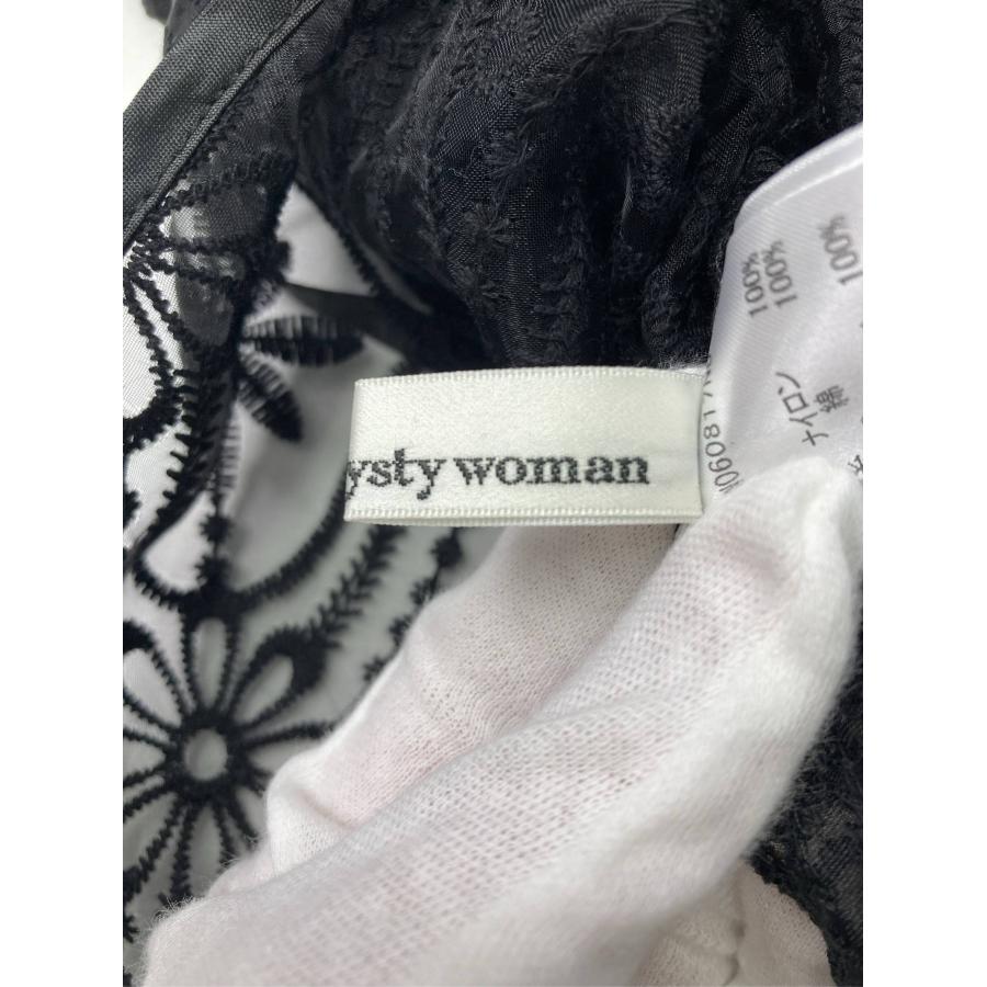 mysty woman ミスティウーマン カーディガン/ボレロ F ブラック ナイロン コットン レース 刺繍 ショート丈 半端袖 レディース | mysty woman | 03
