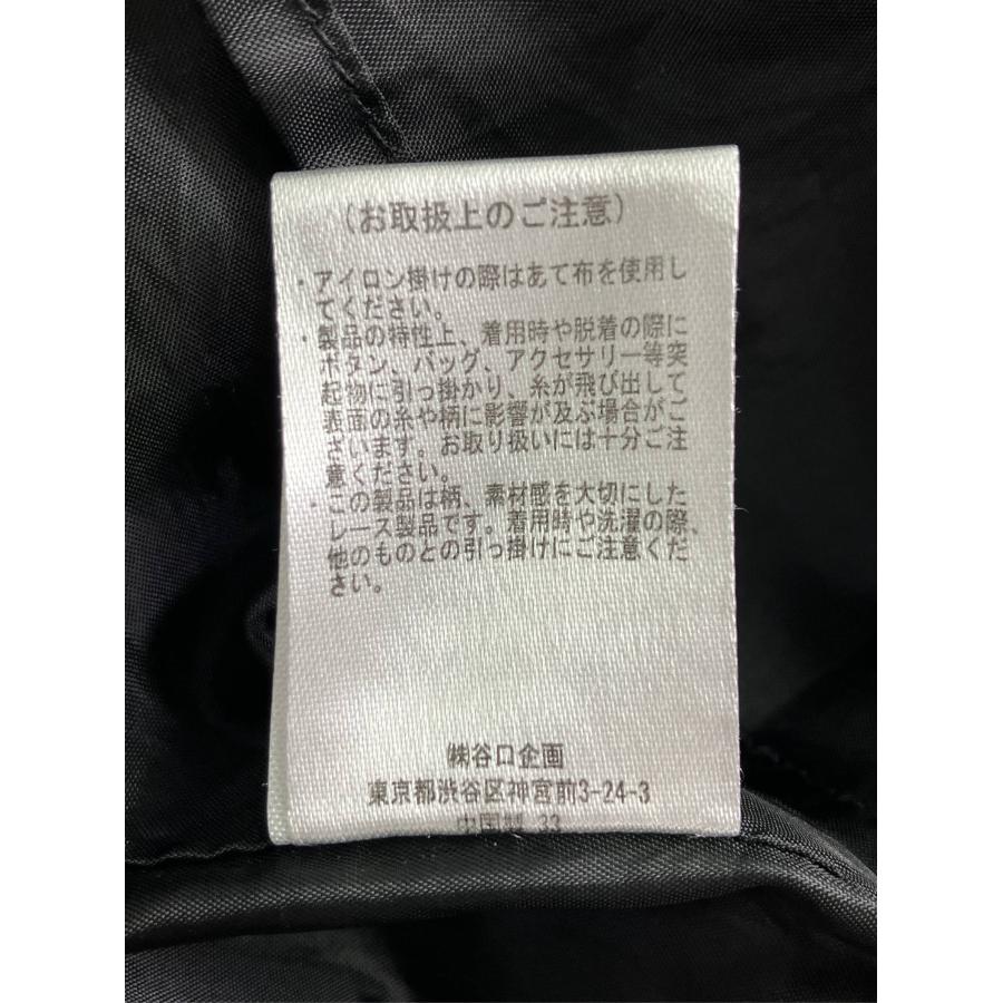 ジャンパースカート M ブラック 無地 レース フレア レディース |  | 03