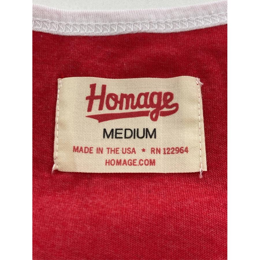 HOMAGE タンクトップ MEDIUM レッド 前面プリント カップなし メンズ | HOMAGE | 02