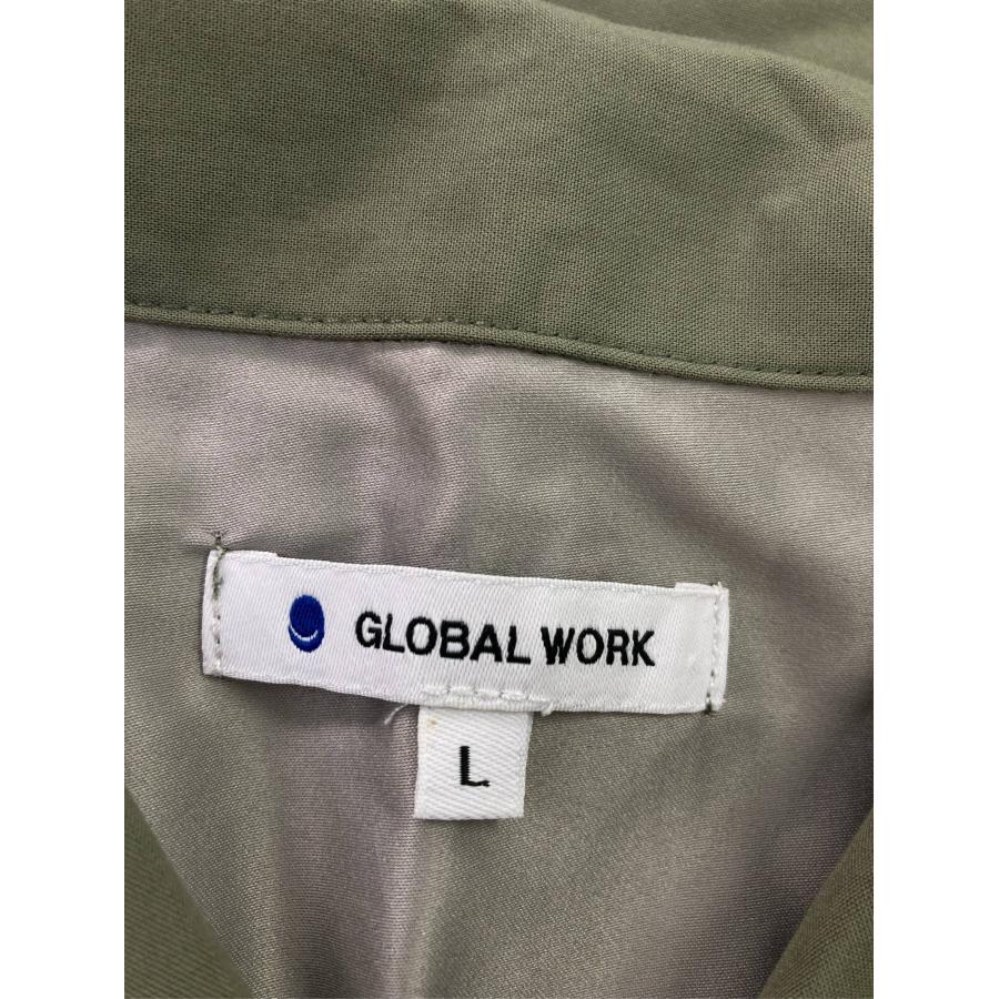 GLOBAL WORK グローバルワーク シャツ/ブラウス L カーキ 無地 ミドル丈 半袖 レギュラーカラー メンズ | GLOBAL WORK | 03