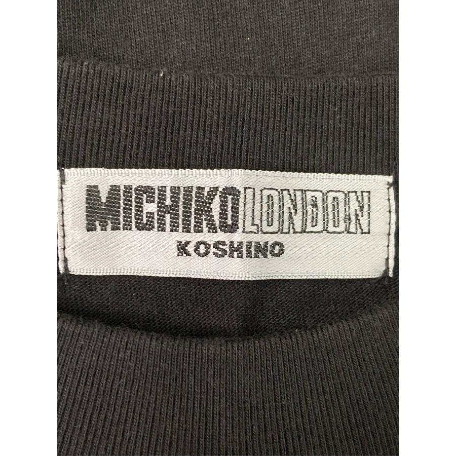 MICHIKO LONDON ミチコロンドン Tシャツ/カットソー MA ブラック 前面プリント ブランドロゴ ミドル丈 半袖 メンズ | MICHIKO LONDON | 02