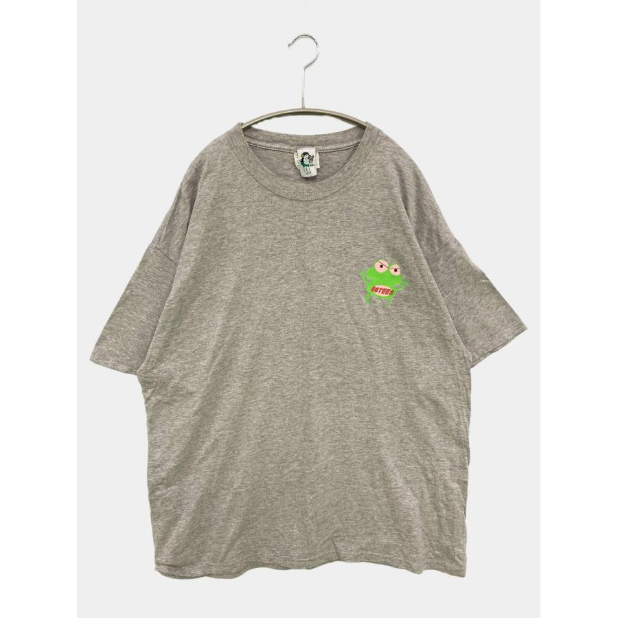 88tees Tシャツ/カットソー XL グレー 前面プリント バックプリント ミドル丈 半袖 クルーネック(丸首) メンズ | 