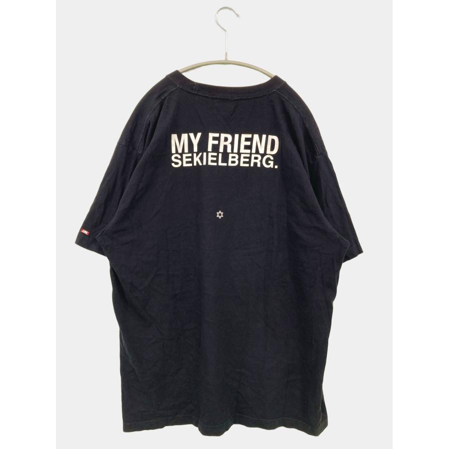 No.団 Tシャツ/カットソー XL ブラック バックプリント 前面プリント ミドル丈 半袖 クルーネック(丸首) メンズ |  | 01