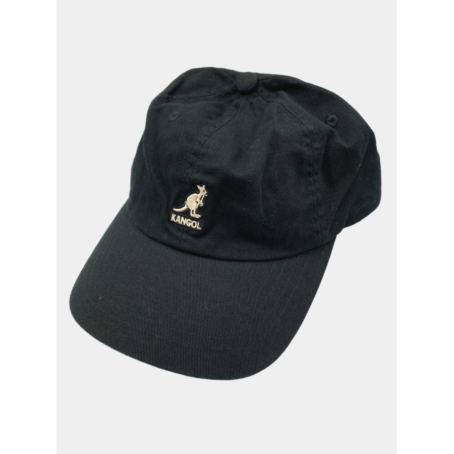 KANGOL カンゴール キャップ ブラック コットン レザー・本革 ベースボール メンズ | KANGOL