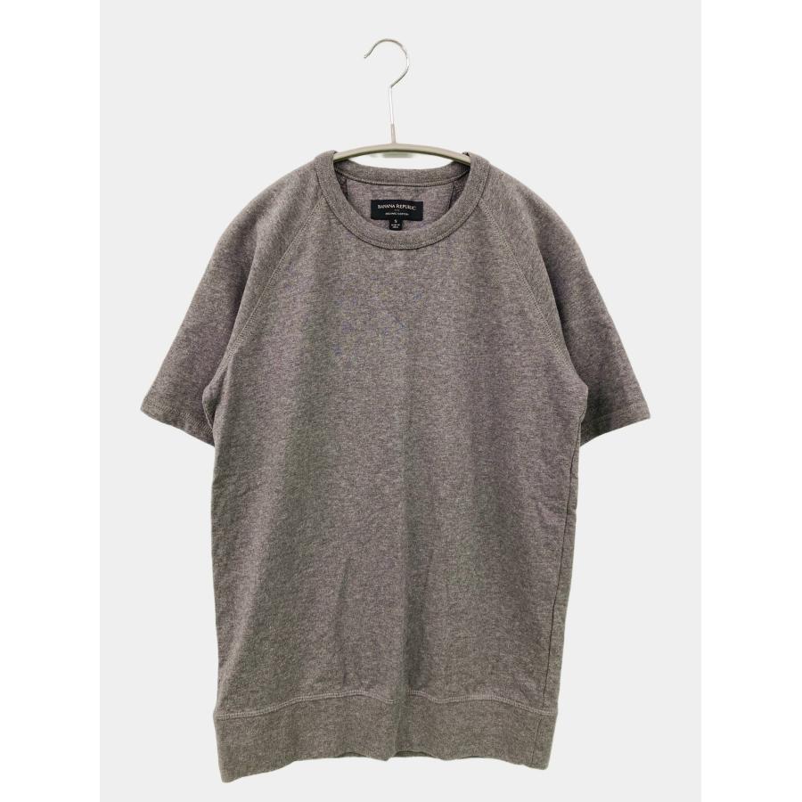 BANANA REPUBLIC バナナリパブリック Tシャツ/カットソー S グレー 無地 ミドル丈 半袖 クルーネック(丸首) メンズ | BANANA REPUBLIC