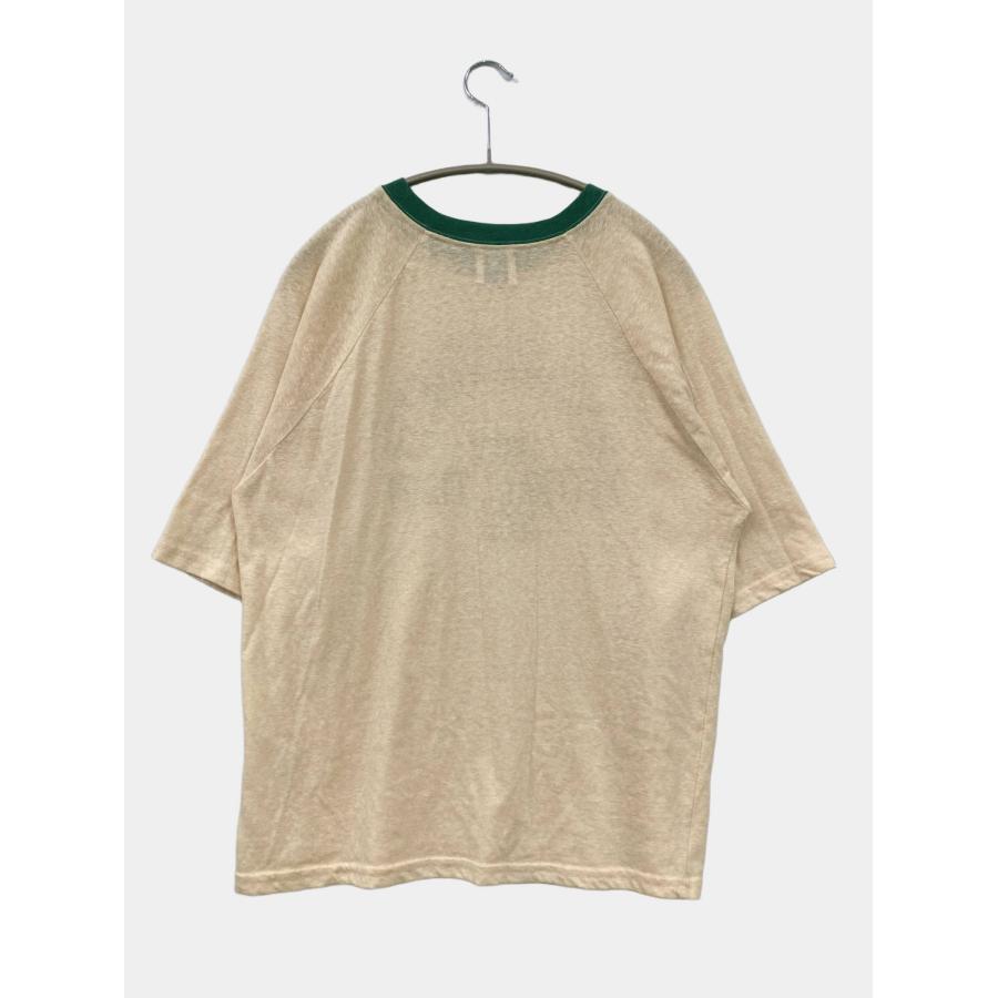 coen コーエン Tシャツ/カットソー MEDIUM アイボリー 前面プリント ミドル丈 半袖 クルーネック(丸首) レディース | coen | 01