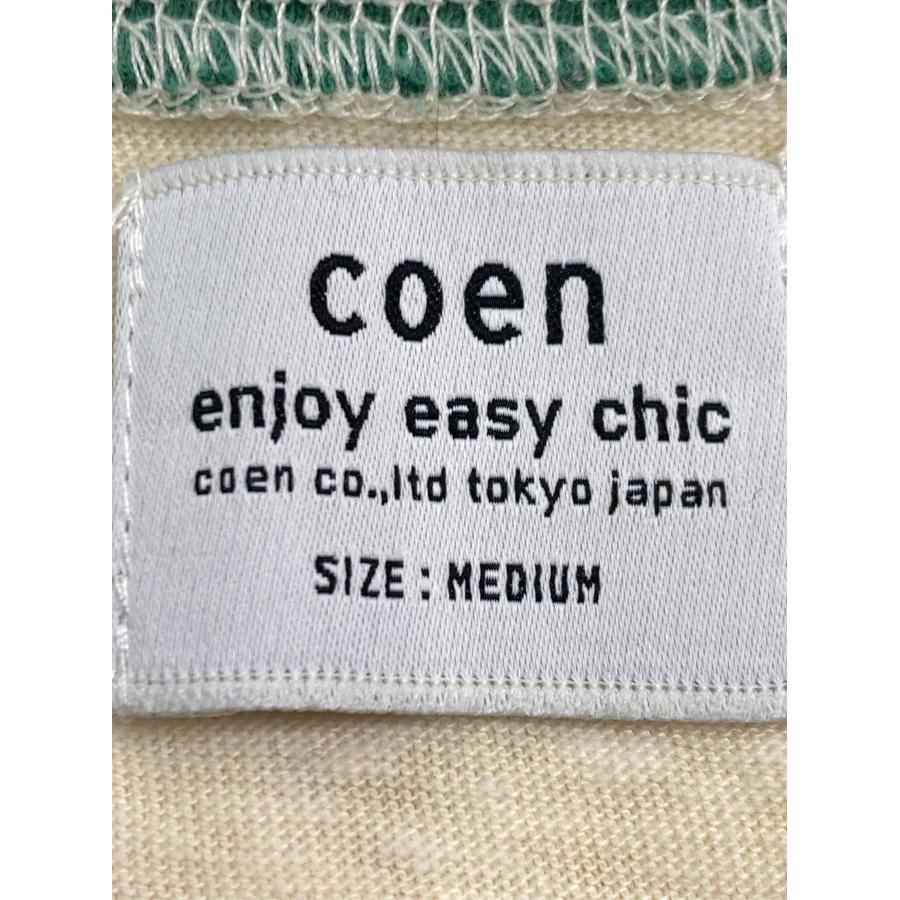 coen コーエン Tシャツ/カットソー MEDIUM アイボリー 前面プリント ミドル丈 半袖 クルーネック(丸首) レディース | coen | 03