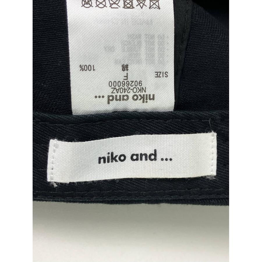 niko and ... ニコアンド キャップ F ブラック コットン ベースボール メンズ レディース |  | 04