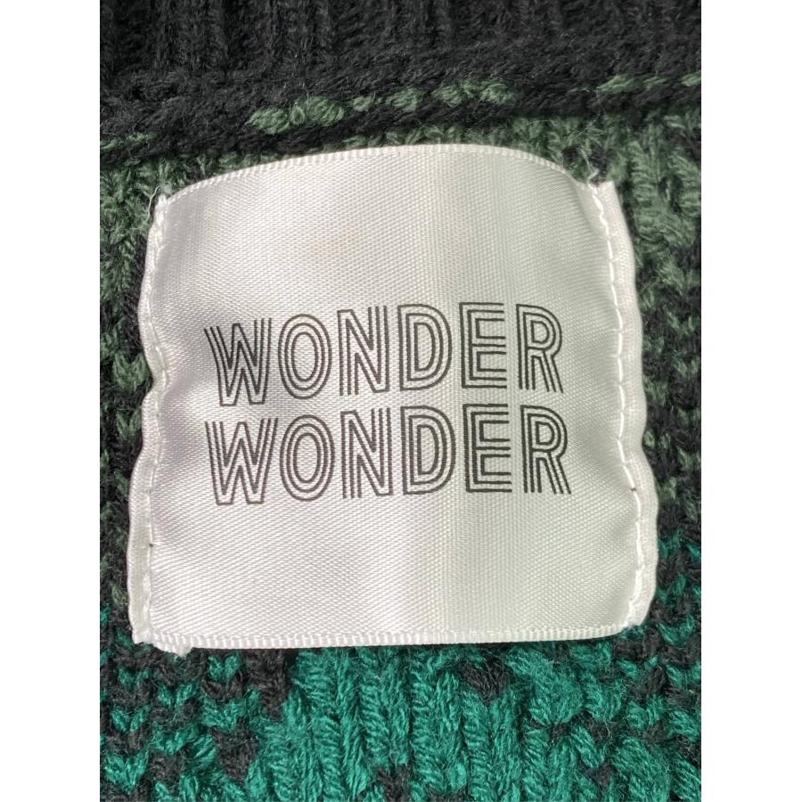 WONDER WONDER ワンダーワンダー カーディガン/ボレロ M ブラック ニット その他総柄 ミドル丈 長袖 メンズ | WONDER WONDER | 02
