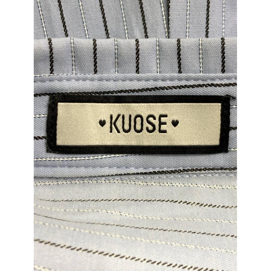 KUOSE ワンピース M ブルー ストライプ柄 リボン 長袖 ロング・マキシ丈 ティアード レディース |  | 02