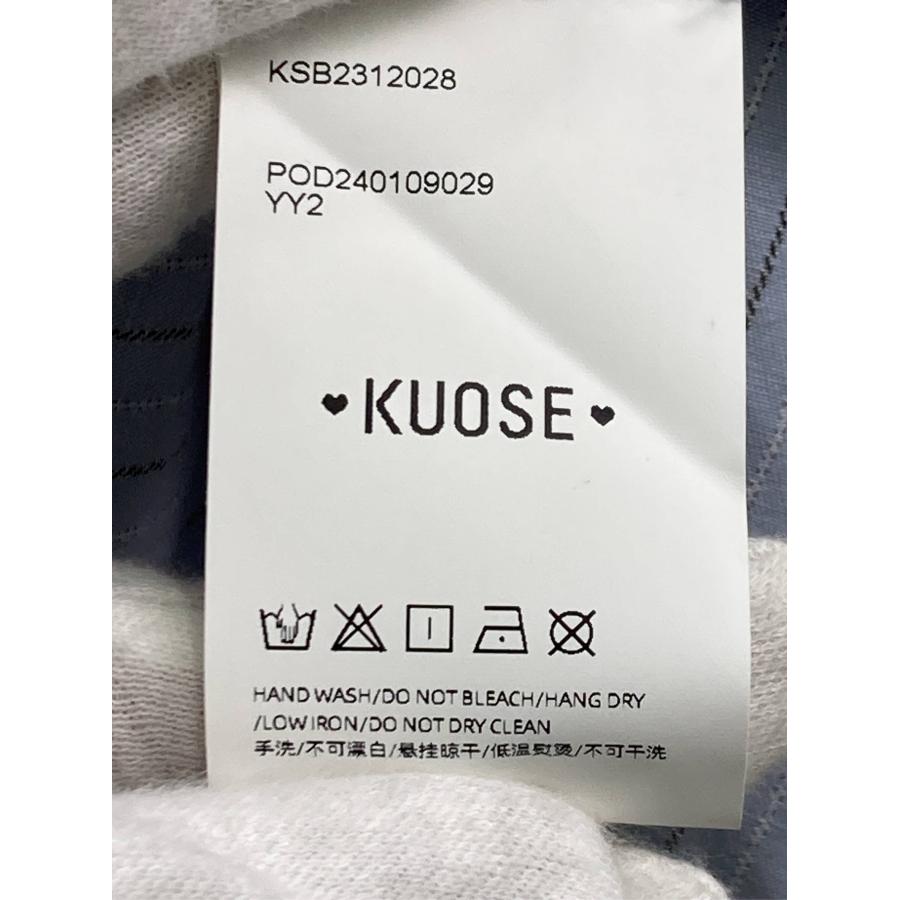 KUOSE ワンピース M ブルー ストライプ柄 リボン 長袖 ロング・マキシ丈 ティアード レディース |  | 04