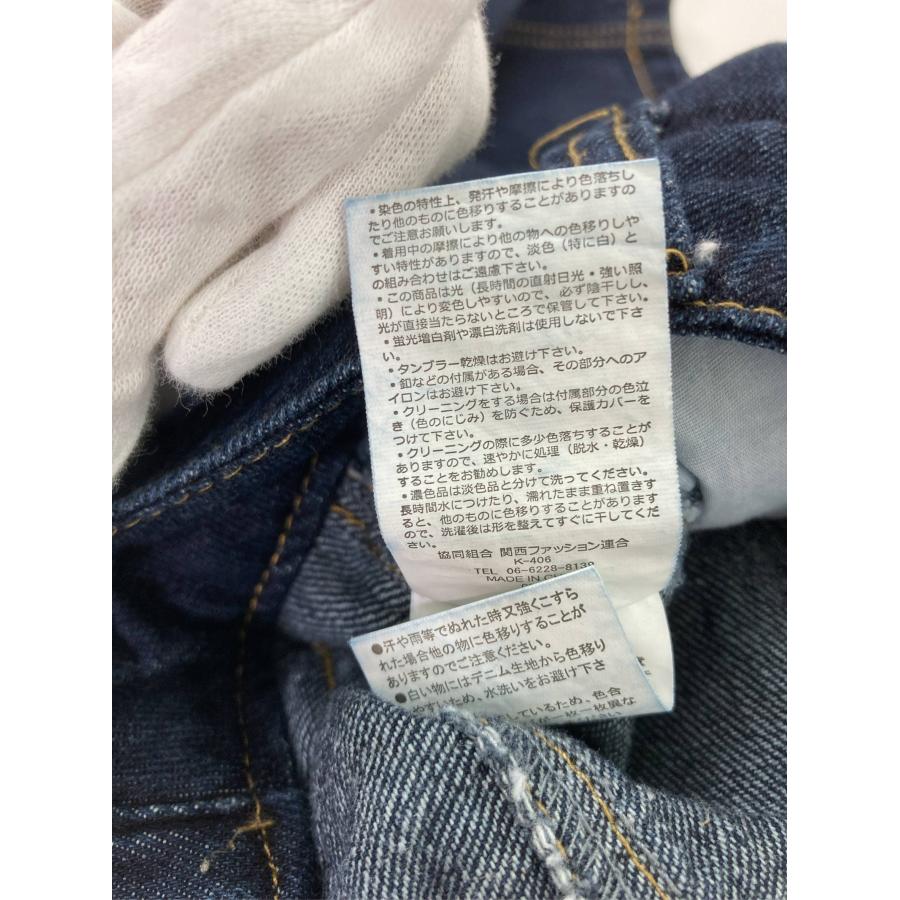 JaVa ジャバ デニムパンツ M ネイビー フルレングス 無地 ワンポイント スタンダード ストレート レギュラー レディース |  | 04