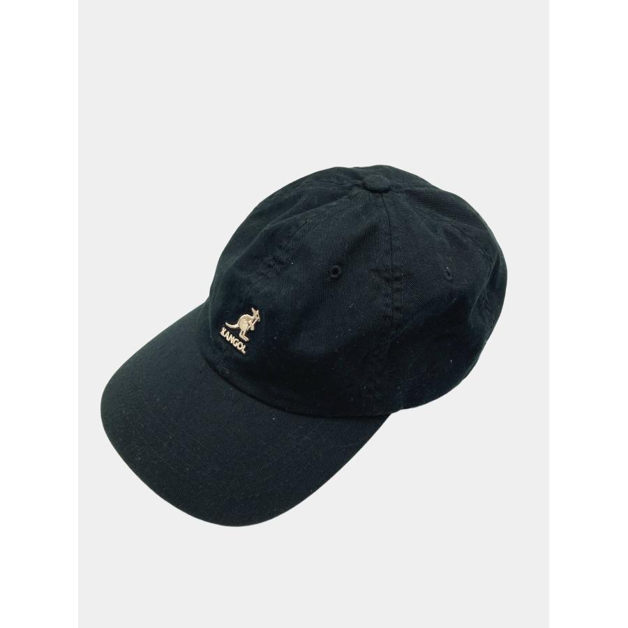 KANGOL カンゴール キャップ ONESIZE ブラック コットン レザー・本革 ベースボール メンズ レディース | KANGOL