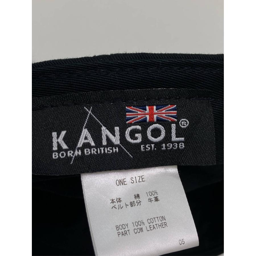 KANGOL カンゴール キャップ ONESIZE ブラック コットン レザー・本革 ベースボール メンズ レディース | KANGOL | 04