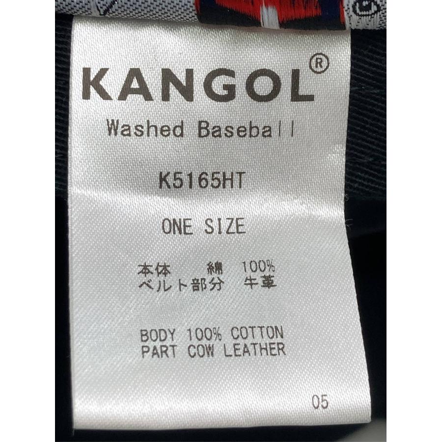 KANGOL カンゴール キャップ ONESIZE ブラック コットン レザー・本革 ベースボール メンズ レディース | KANGOL | 05