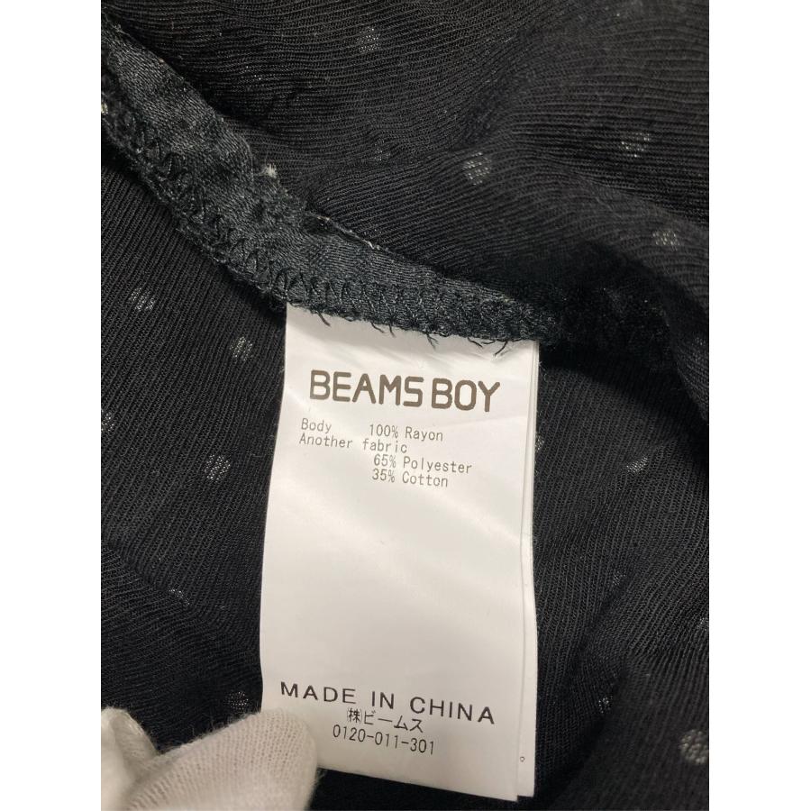 BEAMS BOY ビームスボーイ ワンピース ブラック コットン ドット柄 長袖 ロング・マキシ丈 フレア レディース | BEAMS BOY | 03
