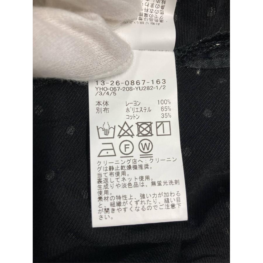 BEAMS BOY ビームスボーイ ワンピース ブラック コットン ドット柄 長袖 ロング・マキシ丈 フレア レディース | BEAMS BOY | 04