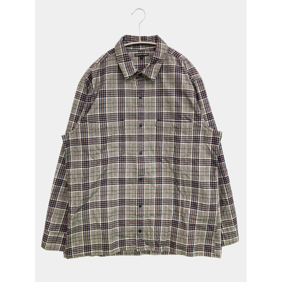 Levi's リーバイス シャツ/ブラウス S グレー コットン チェック柄 ミドル丈 長袖 レギュラーカラー レディース | Levi's