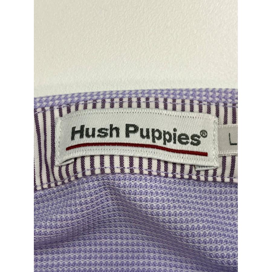 Hush Puppies ハッシュパピー ポロシャツ L パープル 無地 ワンポイント ブランドロゴ 刺繍 半袖 メンズ レディース |  | 02