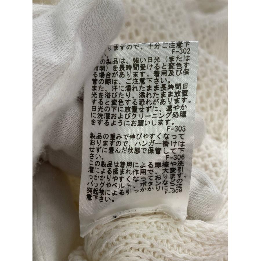 ADAM ET ROPE' アダムエロペ ニット/セーター F アイボリー コットン ニット 無地 ミドル丈 長袖 Vネック リボン レディース | ADAM ET ROPE' | 06