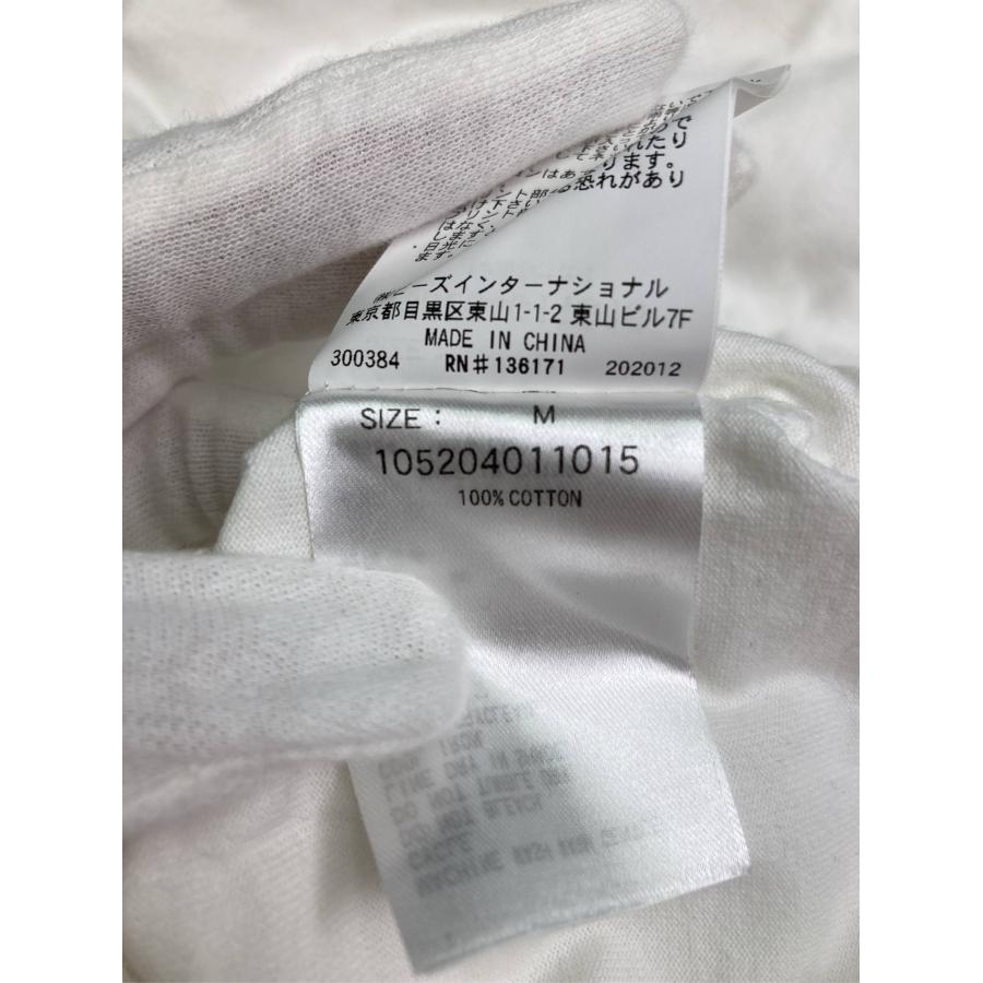 X-GIRL エックスガール Tシャツ/カットソー M ホワイト 無地 ワンポイント ミドル丈 長袖 クルーネック(丸首) レディース |  | 06