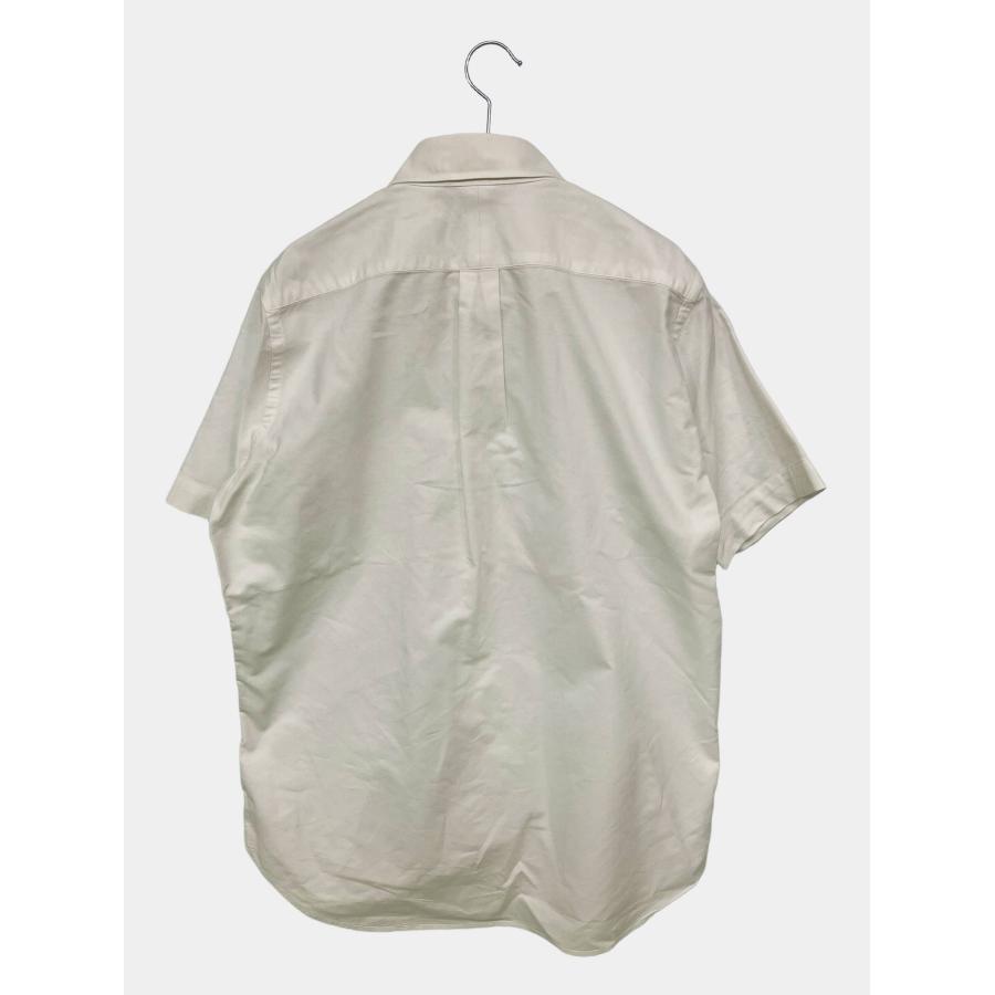 BEAMS F ビジネスシャツ M ホワイト 無地 半袖 ボタンダウン レギュラーカラー メンズ | BEAMS F | 01