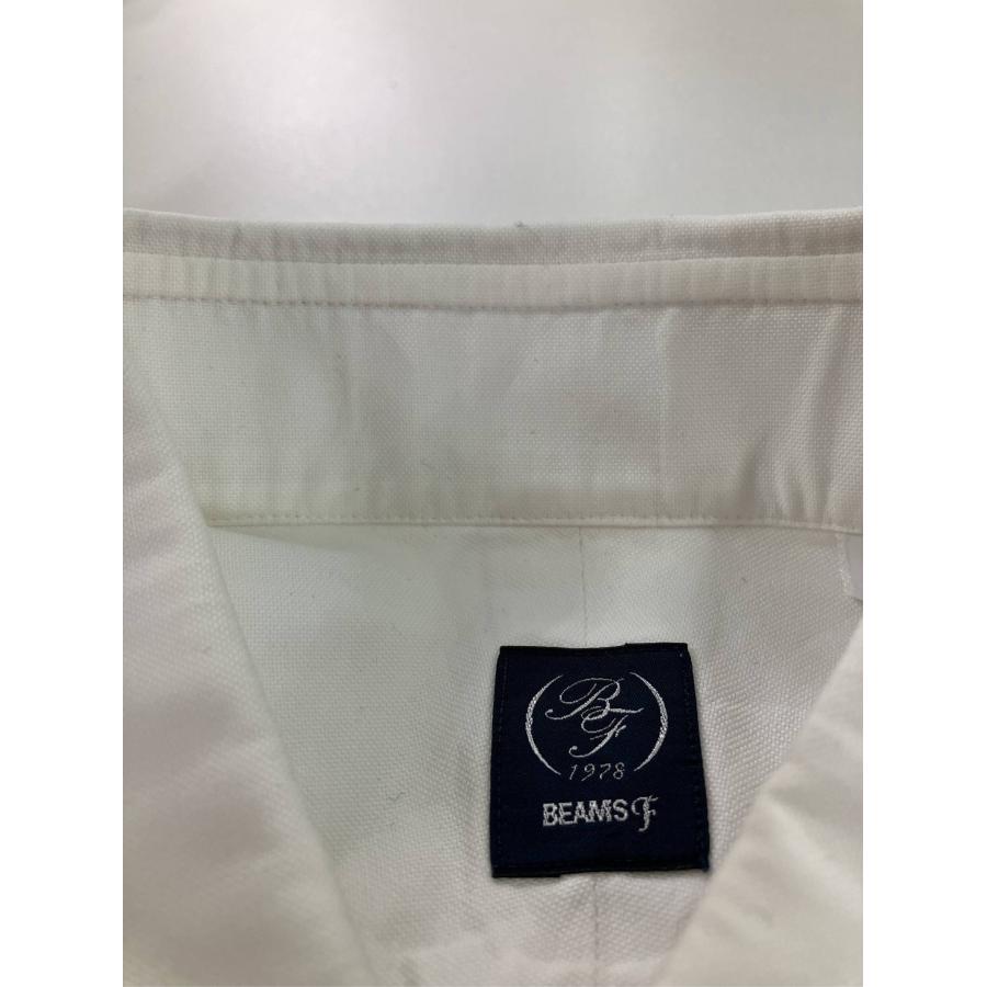 BEAMS F ビジネスシャツ M ホワイト 無地 半袖 ボタンダウン レギュラーカラー メンズ | BEAMS F | 04